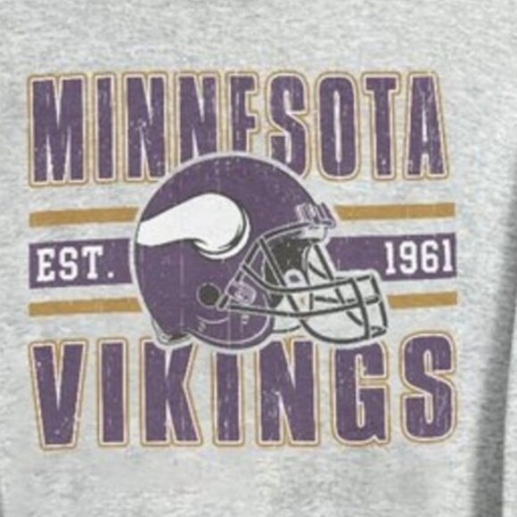 Vtg Minnesota Vikings Sweatshirt NFL Minnesota Vikings Football Unisex Shirt - Picture 3 of 4